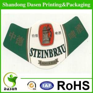  Etiqueta de la cerveza al por mayor, rodillo botella etiqueta copa de vino, envolver en papel etiquetas de cerveza 